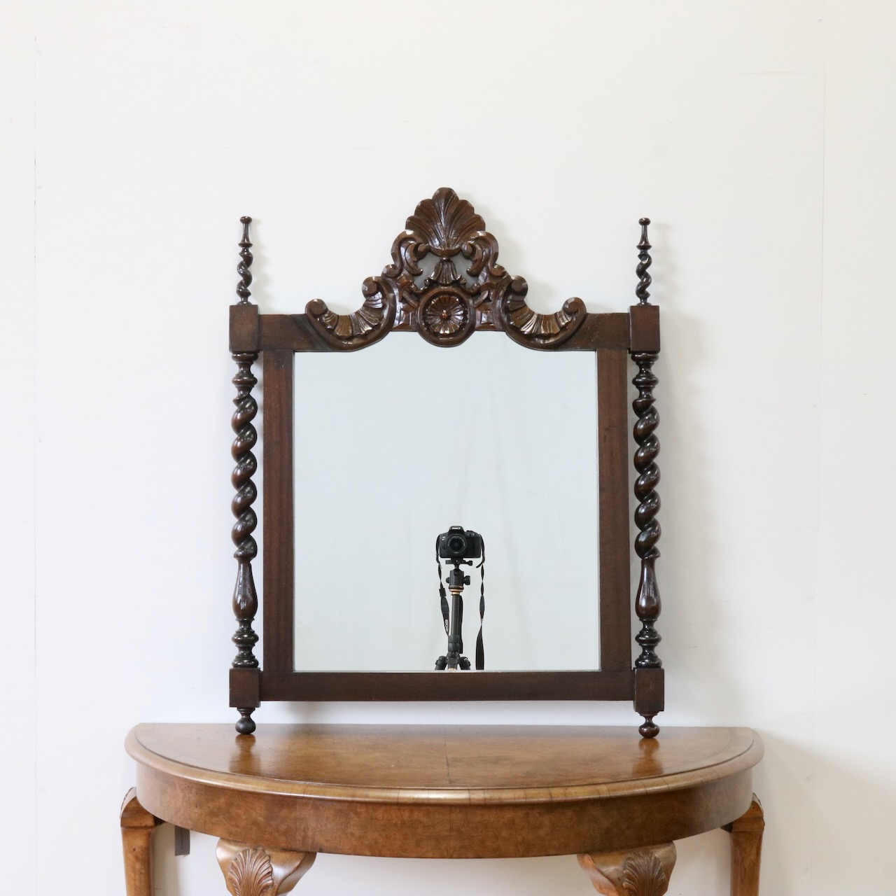 ウッドフレームミラー