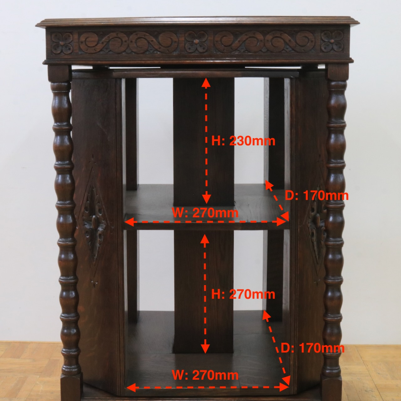リボルビングブックケース