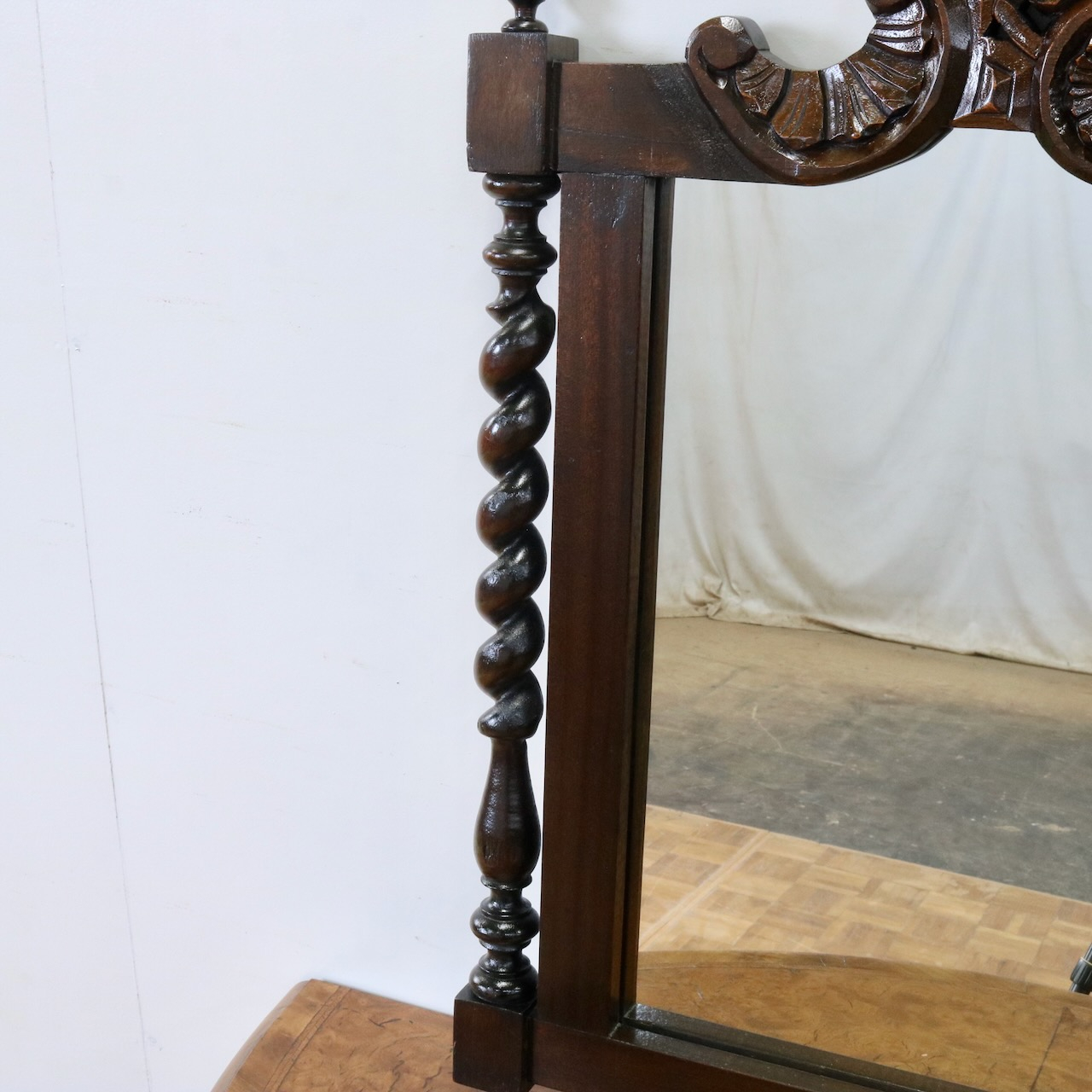 ウッドフレームミラー